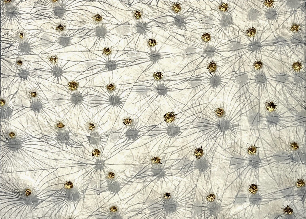 Gold screen, détail, 2022