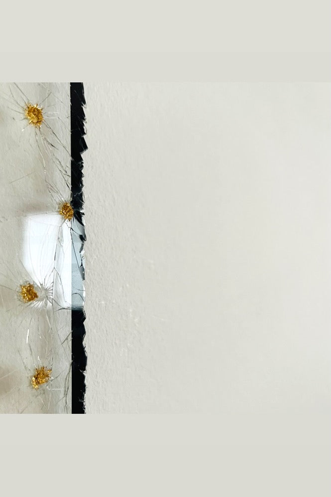 Gold screen, detail, 2022